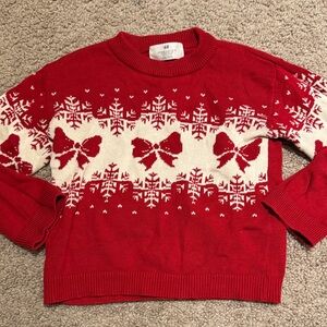 H&M Kids Red and White Sweater